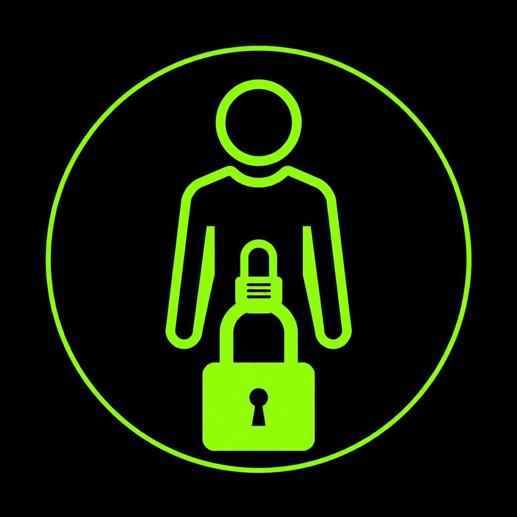 Icono de control de acceso de usuario.